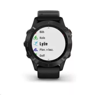 Garmin GPS sportovní hodinky fenix6 Glass, Black/Black Band (MAP/Music) Garmin GPS sportovní hodinky fenix6 Glass, Black/Black Band (MAP/Music)
