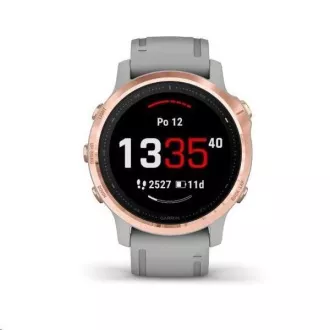 Garmin GPS sportovní hodinky fenix6S PRO Sapphire, RoseGold/Gray Band (MAP/Music)