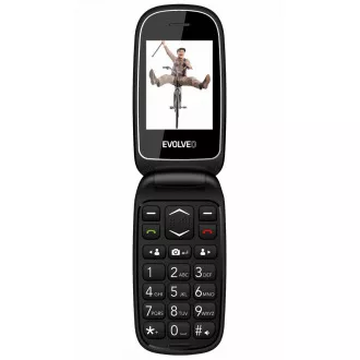EVOLVEO EasyPhone FD, mobilní telefon pro seniory s nabíjecím stojánkem (červená barva)
