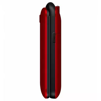 EVOLVEO EasyPhone FD, mobilní telefon pro seniory s nabíjecím stojánkem (červená barva)