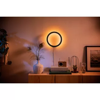 PHILIPS Sana Nástěnné svítidlo, Hue White and color, 230V, 1x20W integr.LED, Černá