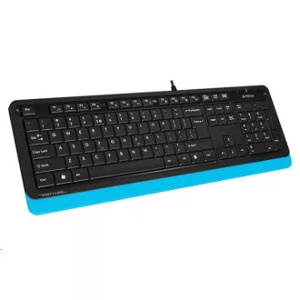 A4tech FK10 FSTYLER, klávesnice, CZ/US, USB, modrá barva A4tech FK10 FSTYLER, klávesnice, CZ/US, USB, modrá barva