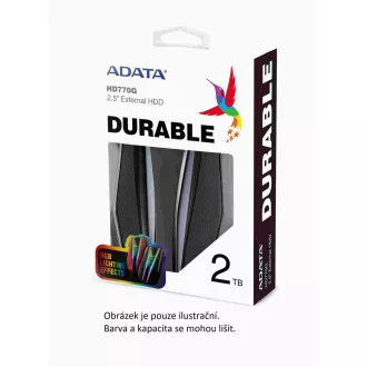 ADATA Externí HDD 1TB 2, 5" USB 3.2 HD770G, červená