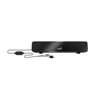 GENIUS repro USB SoundBar 100/ drátový/ 6W/ USB/ 3, 5" jack/ černý