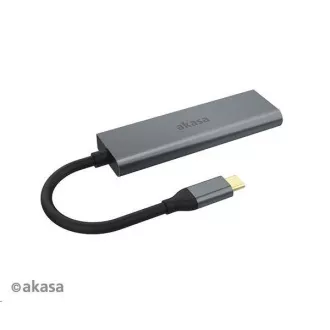 AKASA Hub USB-C 4x USB 3.0 port, Aluminium