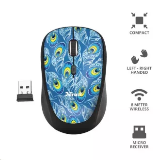 TRUST Myš Yvi Wireless Mouse - peacock TRUST Myš Yvi Wireless Mouse - peacock