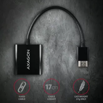 AXAGON RVH-VGN, HDMI -> VGA redukce / adaptér, FullHD, 1920*1200