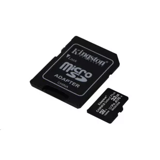 Kingston MicroSDHC karta 32GB Canvas Select Plus 100R A1 C10 Card + SD adaptér