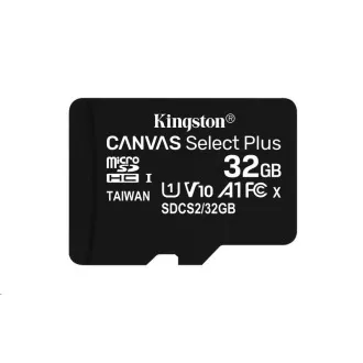 Kingston MicroSDHC karta 32GB Canvas Select Plus 100R A1 C10 - 1 ks Kingston MicroSDHC karta 32GB Canvas Select Plus 100R A1 C10 - 1 ks