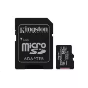 Kingston MicroSDXC karta 512GB Canvas Select Plus 100R A1 C10 Card + SD adaptér
