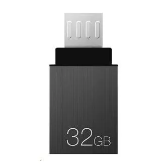 TEAM Flash Disk 32GB M151, Dual USB 2.0 & Micro USB, OTG, šedá
