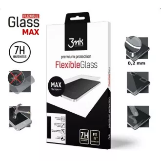 3mk hybridní sklo FlexibleGlass Max pro Apple iPhone X, černá