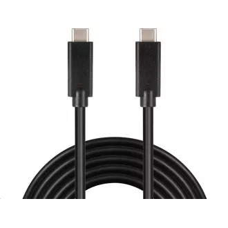 PREMIUMCORD USB-C kabel (USB 3.1 generation 2, 3A, 10Gbit/s) černý, 0, 5m