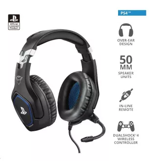 TRUST sluchátka GXT 488 Forze PS4 Gaming Headset - Sony Licensed - black