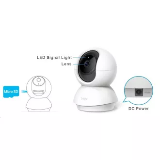 TP-Link Tapo C200 domácí/indoor kamera, (2MP, Full HD 1080p, IR 10m, WiFi, microSD)
