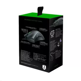 RAZER myš DeathAdder V2, optická, rozlišení 20.000dpi, USB, hybridní cloud úložiště a integrovaná paměť, RGB