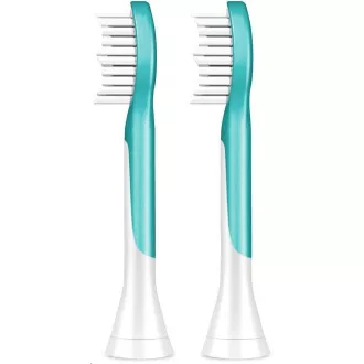 Philips HX6042/33 Sonicare For Kids, náhradní hlavice, pro děti, standardní velikost, 2 kusy, nasazovací, aqua