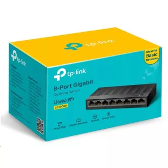 TP-Link LiteWave switch LS1008G (8xGbE, fanless)