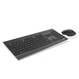 RAPOO set klávesnice a myš 9900M multi-mode bezdrátový ultra-slim CZ/SK, černá