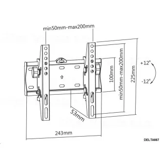 Sklopný držák Tv Fiber Mounts DELTA667