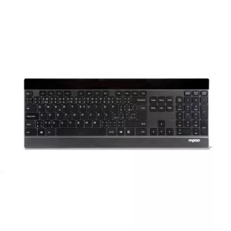 RAPOO klávesnice E9270p 5G Wireless 2 Block Metal Keyboard Black CZ/SK