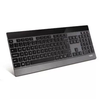 RAPOO klávesnice E9270p 5G Wireless 2 Block Metal Keyboard Black CZ/SK