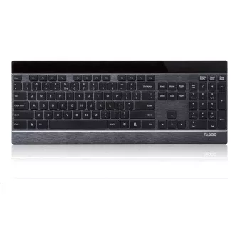 RAPOO klávesnice E9270p 5G Wireless 2 Block Metal Keyboard Black CZ/SK