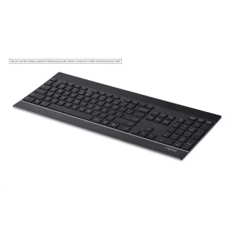 RAPOO klávesnice E9270p 5G Wireless 2 Block Metal Keyboard Black CZ/SK