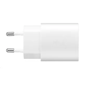 Samsung cestovní nabíječka EP-TA800XWE, Quickcharge 25W, kabel USB-C, bílá