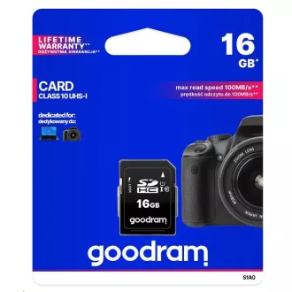 GOODRAM SDHC karta 16GB (R:100/W:10 MB/s) UHS-I Class 10