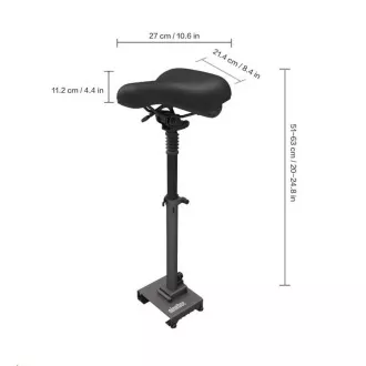 Skládací odpružené sedátko pro Xiaomi Scooter M365 / Essential / 1S / 3 (Bulk)