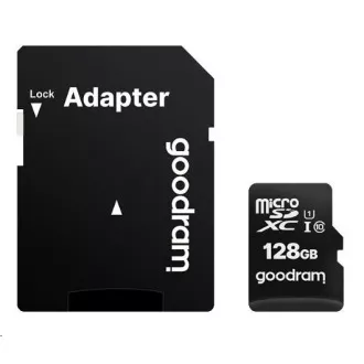 GOODRAM MicroSDXC karta 128GB M1AA, UHS-I Class 10, U1 + adaptér