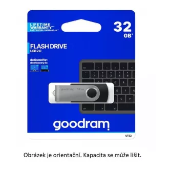 GOODRAM Flash Disk 16GB UTS2, USB 2.0, černá