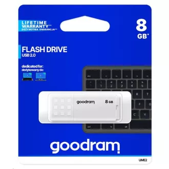 GOODRAM Flash Disk UME2 8GB USB 2.0 bílá