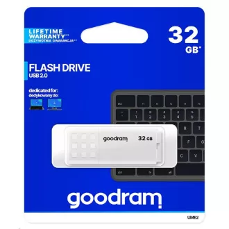 GOODRAM Flash Disk 32GB UME2, USB 2.0, bílá
