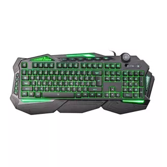 C-TECH klávesnice SCORPIA V2 (GKB-119), herní, CZ/SK, 7 barev podsvícení, programovatelná, černá, USB