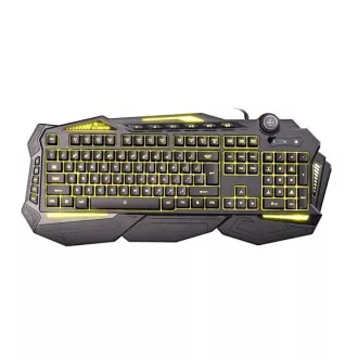 C-TECH klávesnice SCORPIA V2 (GKB-119), herní, CZ/SK, 7 barev podsvícení, programovatelná, černá, USB