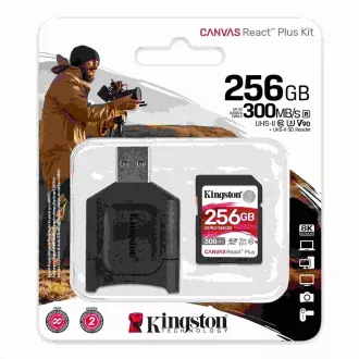 Kingston 256GB SDXC React Plus + čtečka