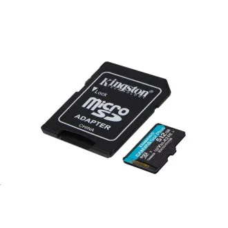 Kingston MicroSDXC karta 512GB Canvas Go! Plus, R:170/W:90MB/s, Class 10, UHS-I, U3, V30, A2 + Adaptér - Použité Kingston MicroSDXC karta 512GB Canvas Go! Plus, R:170/W:90MB/s, Class 10, UHS-I, U3, V30, A2 + Adaptér - Použité