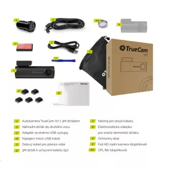 TrueCam H7 GPS 2.5K (s detekcí radarů) - kamera do auta TrueCam H7 GPS 2.5K (s detekcí radarů) - kamera do auta