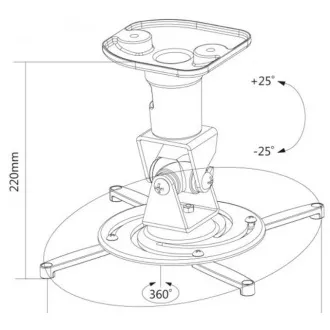 Reflecta SUPVEX 22cm stropní držák dataprojektoru