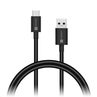 CONNECT IT Wirez USB-C (Type C) -> USB-A, USB 3.1 Gen 1, černá, 1 m CONNECT IT Wirez USB-C (Type C) -> USB-A, USB 3.1 Gen 1, černá, 1 m