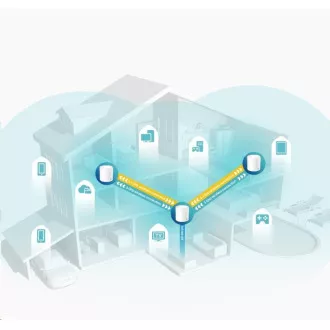 TP-Link Deco X60(3-pack) WiFi6 Mesh (AX5400, 2, 4GHz/5GHz, 2xGbELAN/WAN)