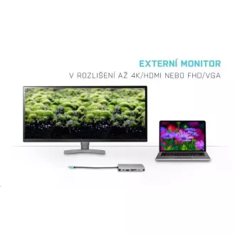 i-tec USB-C Metal Nano Dock HDMI/VGA with LAN + Power Delivery 100 W