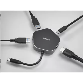 D-Link DUB-M420 4-in-1 USB-C Hub with HDMI and Power Delivery