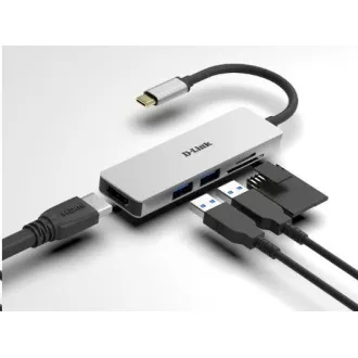 D-Link DUB-M530 5-in-1 USB-C Hub with HDMI and SD/microSD Card Reader