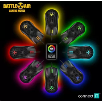 CONNECT IT BATTLE AIR profesionální optická herní myš + SW, černá