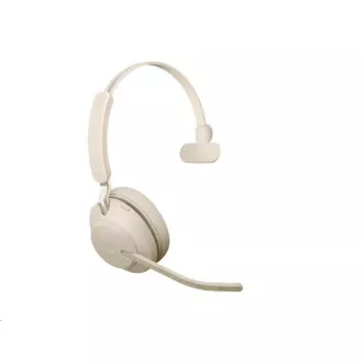 Jabra náhlavní souprava se stojánkem Evolve2 65, Link 380c MS, mono, béžová - Rozbalené