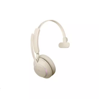 Jabra náhlavní souprava Evolve2 65, Link 380c MS, mono, béžová