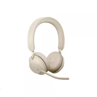 Jabra náhlavní souprava Evolve2 65, Link 380c MS, stereo, béžová